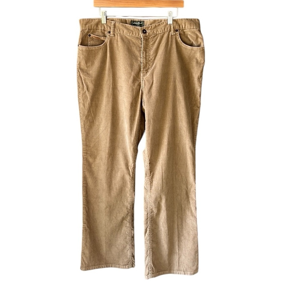 Eddie Bauer Straight Leg Pants in Khaki Brown